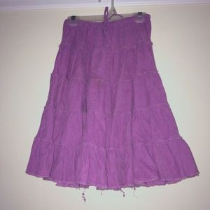 Girls corduroy tiered skirt PLAY